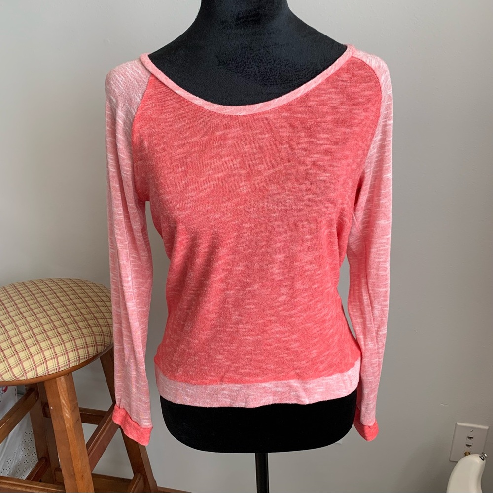 Coral Long Sleeve Lightweight Women's Top